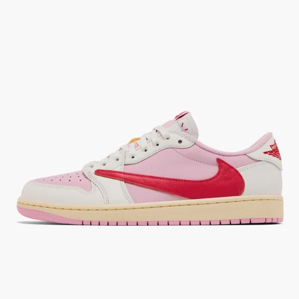 Air Jordan 1 Retro Low OG x Travis Scott Sail Tropical Pink