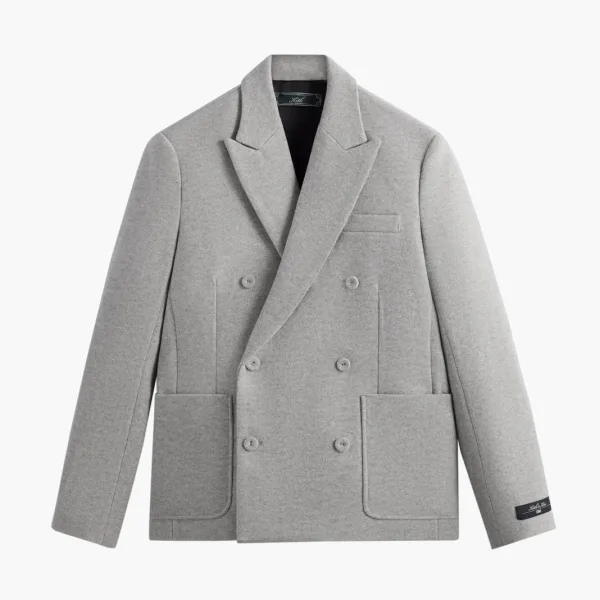 Kith Felted Jersey Julius Blazer Heather Grey