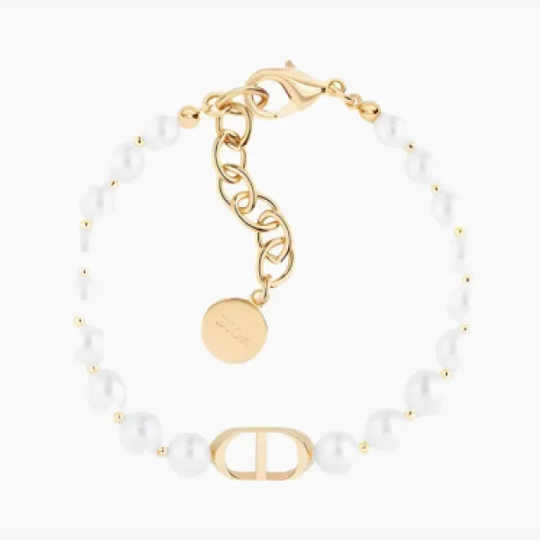 CHRISTIAN DIOR Metal Bangles WMNS Gold