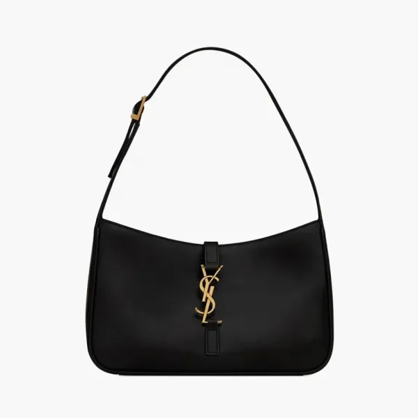 Saint Laurent Le 5 À 7 Hobo Bag In Smooth Leather Nero