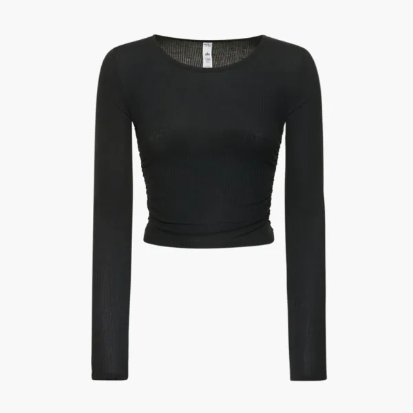 Alo Yoga Gather Long Sleeve Black