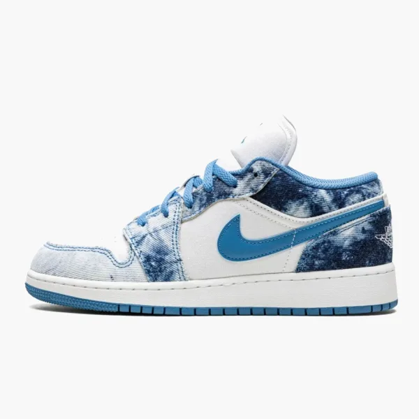 Air Jordan 1 Low GS Washed Denim