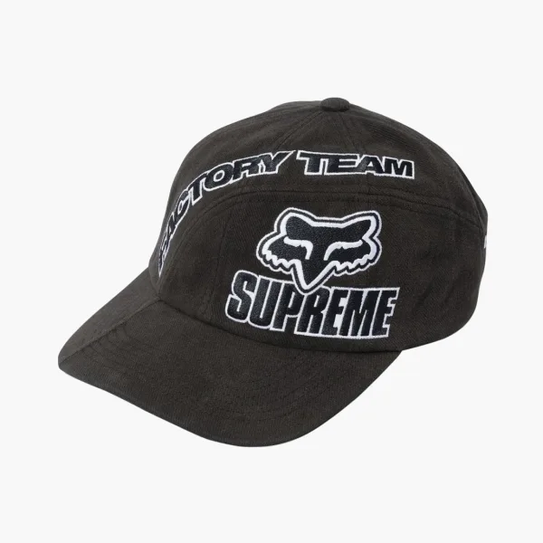 Supreme x Fox Racing 6-Panel Black