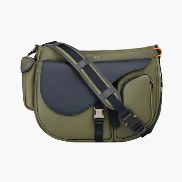 Dior X Sacai Saddle Soft Olive Blue