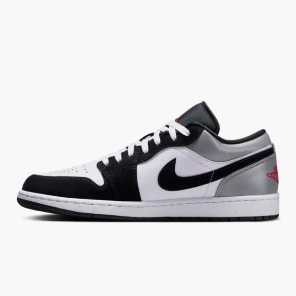 Air Jordan 1 Low SE White Black Matte Silver