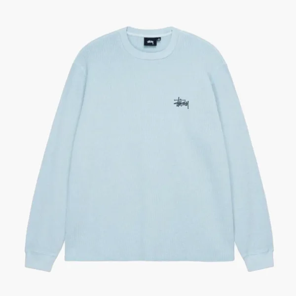 Stussy Basic Stock Long Sleeve Thermal Light Blue