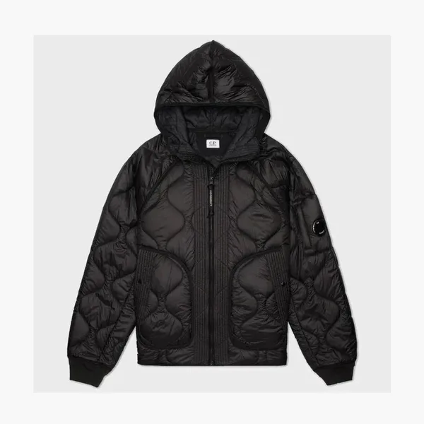 C.P. Company Liner Hooded Padded Jacket Black