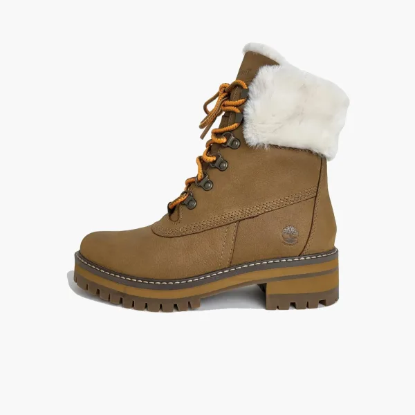 Timberland Courmayeur Valley 6 Inch Waterproof Faux-Fur Boots WMNS Brown