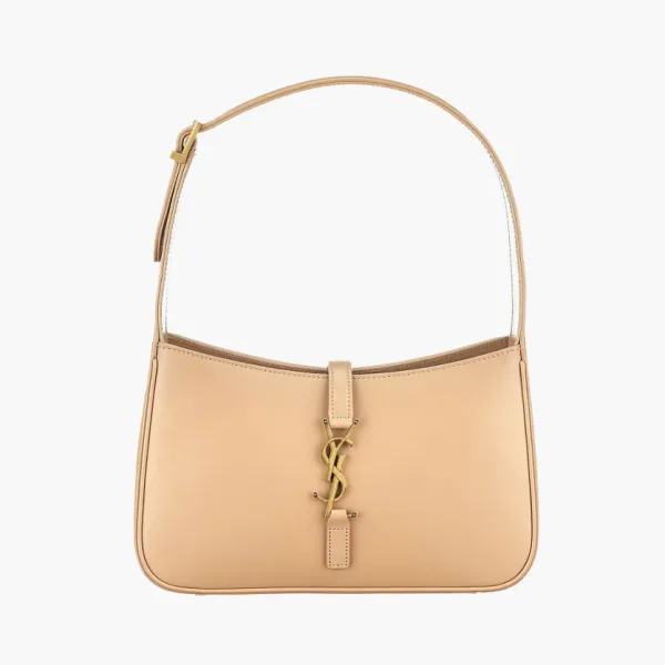 Saint Laurent Le 5 A 7 Hobo Bag in Smooth Leather Blossom Pink