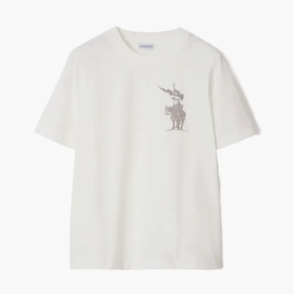 Burberry EKD Cotton T-shirt  Chalk