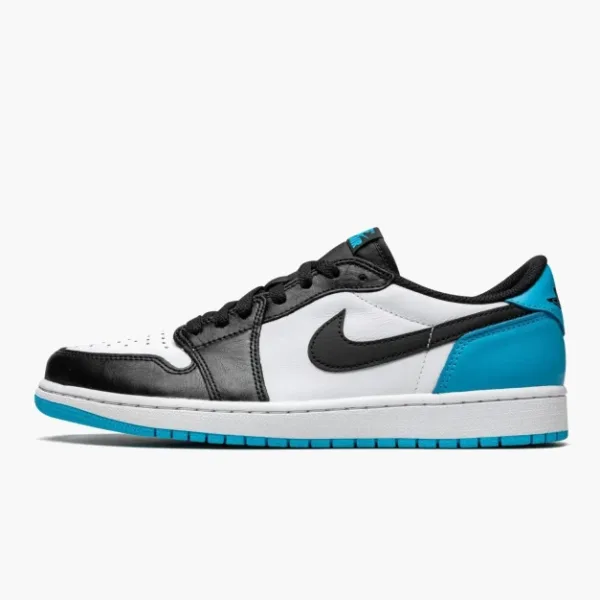 Air Jordan 1 Retro Low OG Black Dark Powder Bue