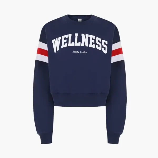 Sporty & Rich Slogan-print Sweatshirt Marine Blue