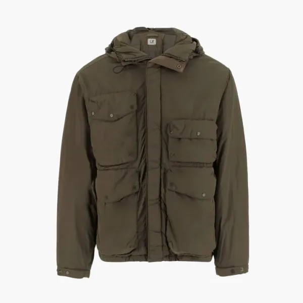 C.P. Company Jacket With Lenses On The Hood Green