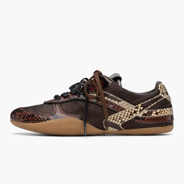Miu Miu Gymnasium Python Print WMNS Moro Tabacco
