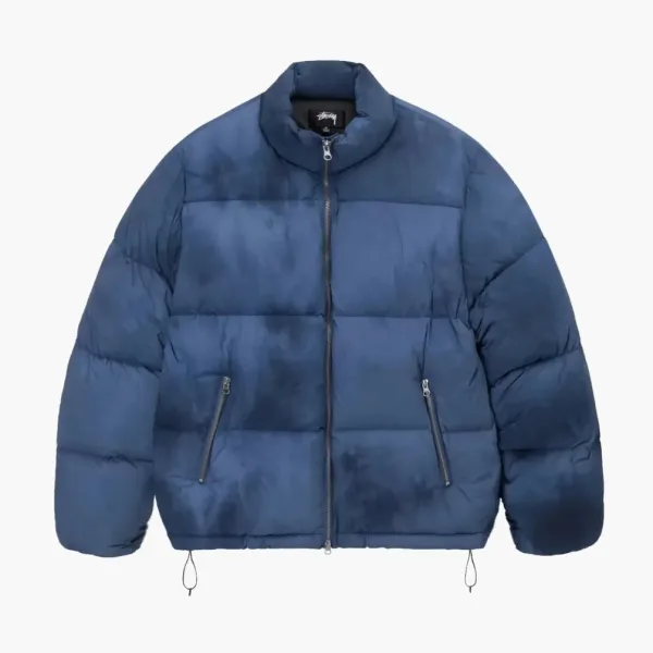 Stussy Recycled Nylon Down Puffer Washed Navy