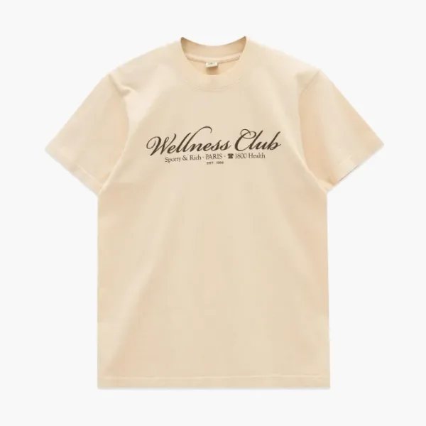 Sporty & Rich 1800 Health T-shirt SS24 Beige