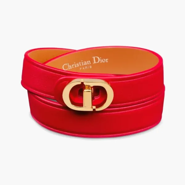 Dior Calfskin Wristbands WMNS Red