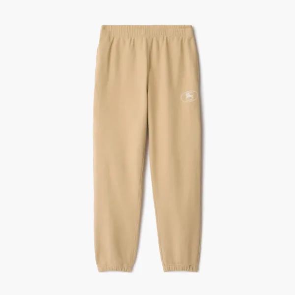 Burberry Knight Stamp Cotton Jogging Pants Flax