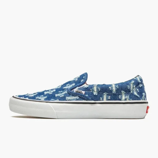 Vans Slip-on Pro Supreme - Blue Hole Punch Denim