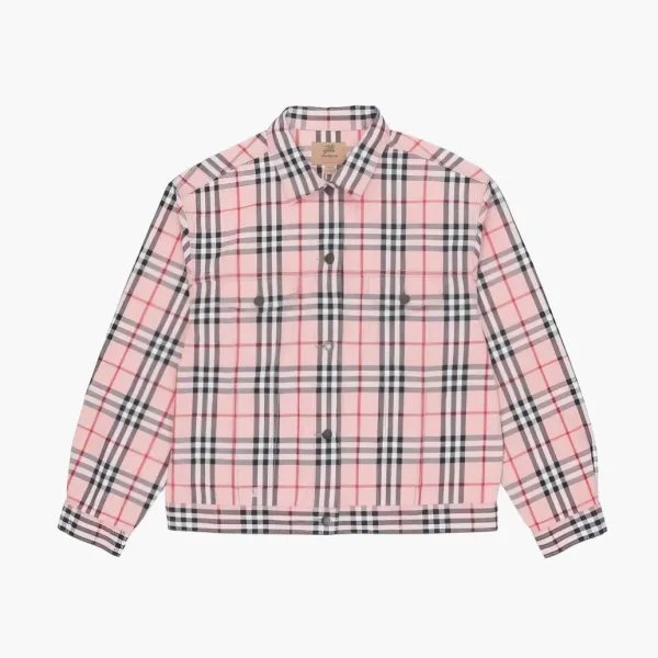 Supreme X Burberry Trucker Jacket Pink