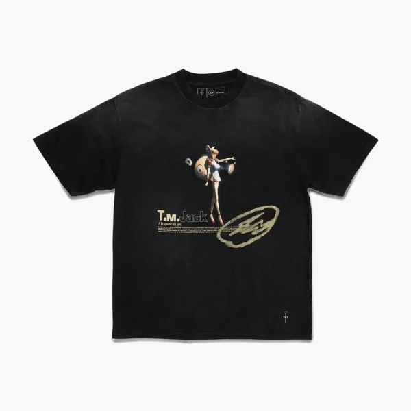Travis Scott Cactus Jack x Takashi Murakami Tee Black