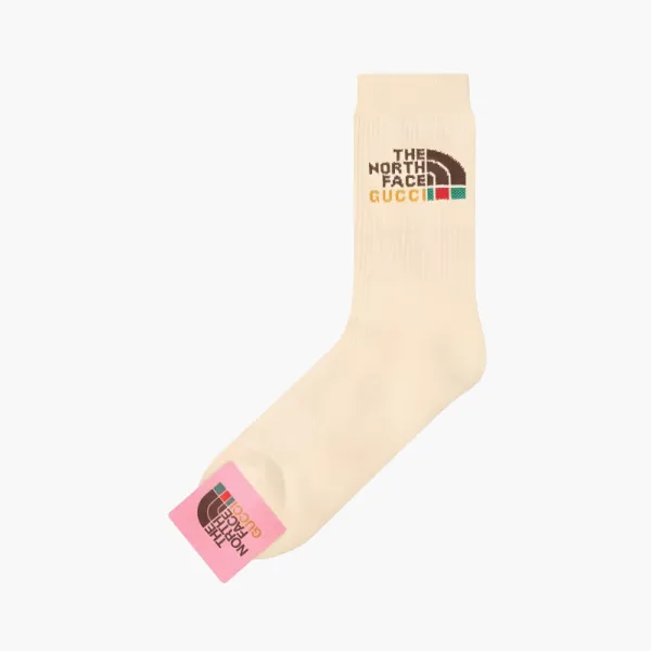 Gucci x The North Face Crew Socks Cream