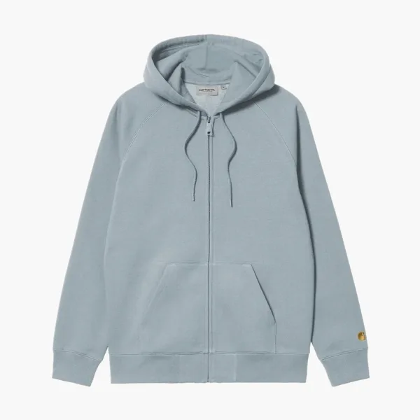 Carhartt WIP Hooded Chase Zip Jacket Grey