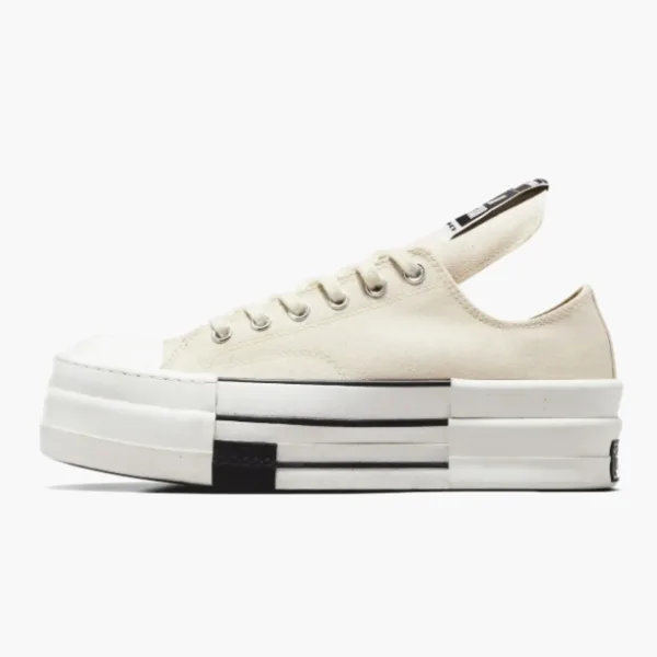 Rick Owens X Converse Drkshdw Chuck Taylor All Star Dbl Drkstar Natural Ivory