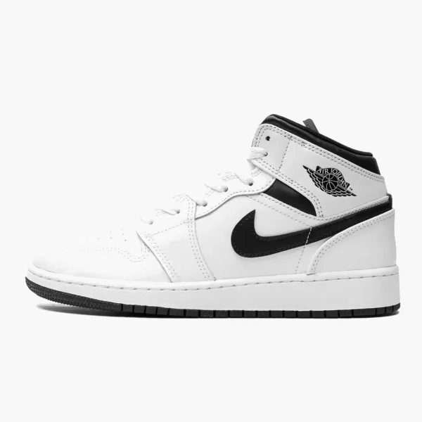 Air Jordan 1 Mid GS White / Black