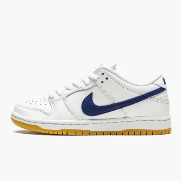 Nike SB Dunk Low Pro Orange Label White Navy