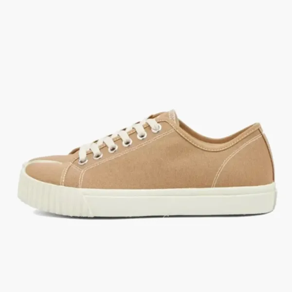 Maison Margiela Tabi Canvas Sneakers Beige White