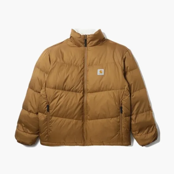 Carhartt WIP Cullen Reversible Puffer Jacket Brown