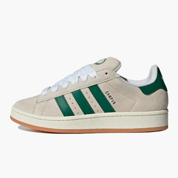 Adidas Campus 00s Crystal White Dark Green