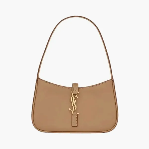Saint Laurent Le 5 À 7 Mini Smooth Leather Hobo Bag Brown