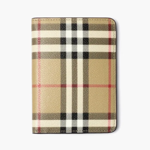 Burberry Check Passport Holder Archive Beige