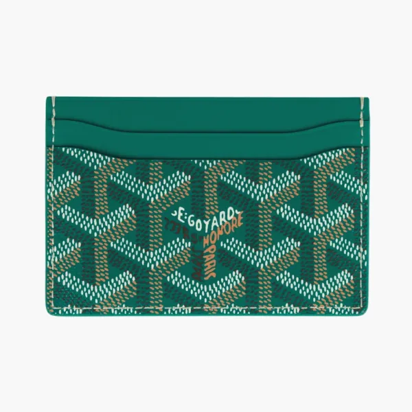  Goyard Saint-Sulpice Card Wallet Sky Green