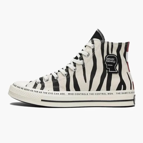 Brain Dead x Converse Chuck 70 High Mismatched Prints