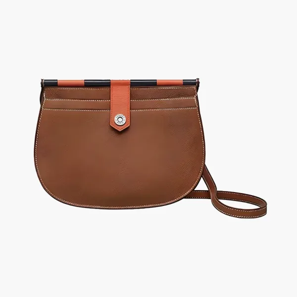 Hermes Saut Crossbody Bags Brown