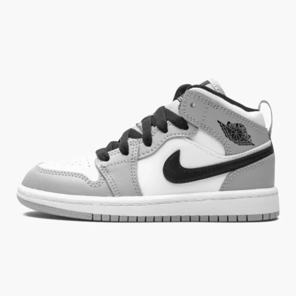 Air Jordan 1 Mid PS Light Smoke Grey Kids