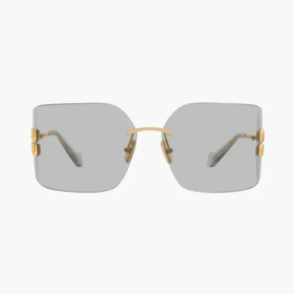 MU 54YS Sunglasses Gold Light Grey
