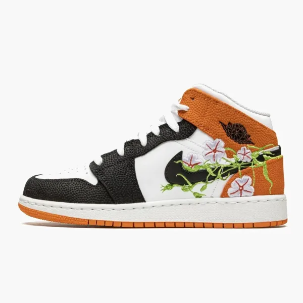 Air Jordan 1 Mid GS Basketball Blossom