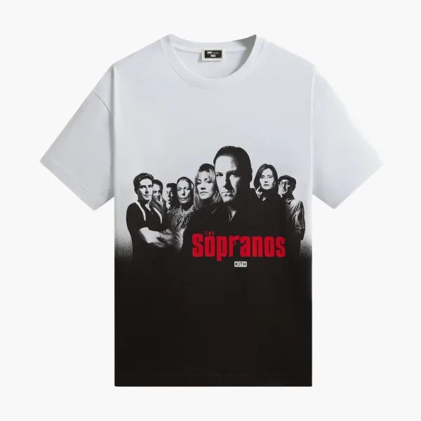 Kith x The Sopranos Ombre Poster Vintage Tee White