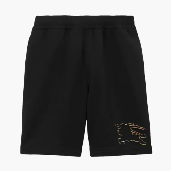Burberry Check EKD Cotton Shorts  Black