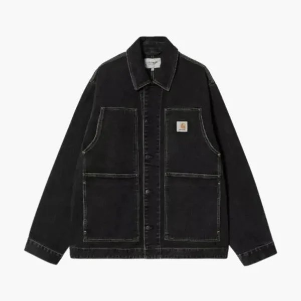 Carhartt WIP Washed Denim Chore Jacket Black
