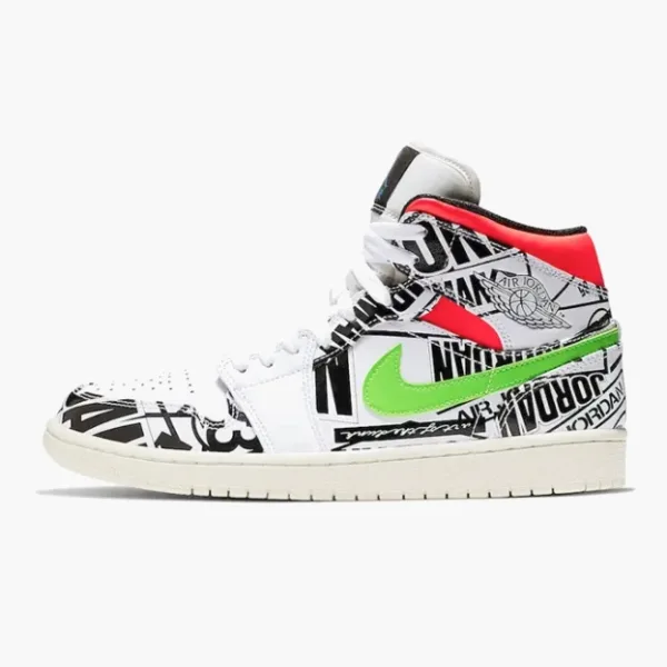 Air Jordan 1 Mid All Over Logos