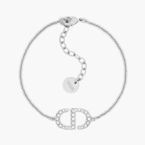 Dior Petit CD Bracelet Silver-Finish Metal Silver