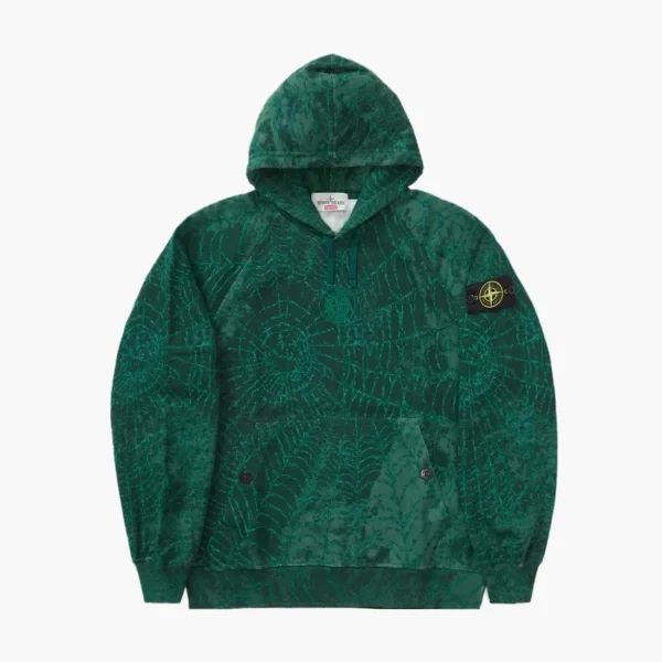 Supreme x Stone Island Hooded Sweatshirt Dark Green