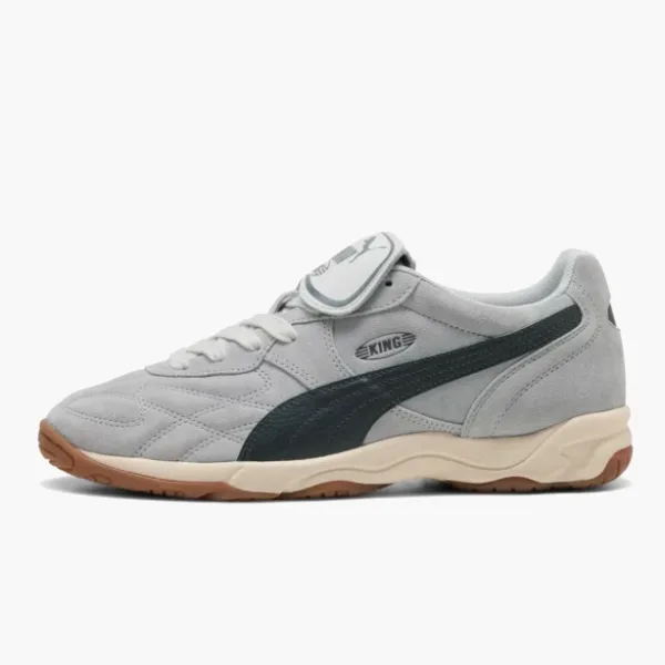 Puma King Indoor Suede Grey Echo Alpine Snow