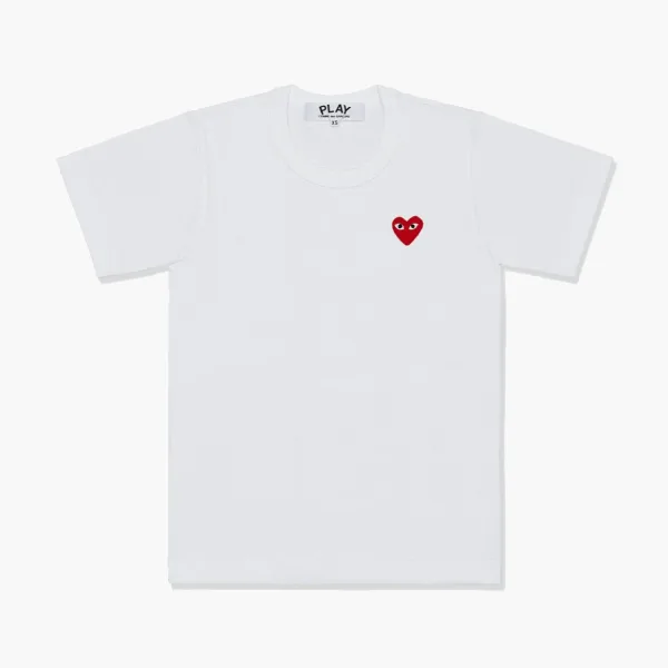 Comme des Garçons Play Heart Emblem T-Shirt White