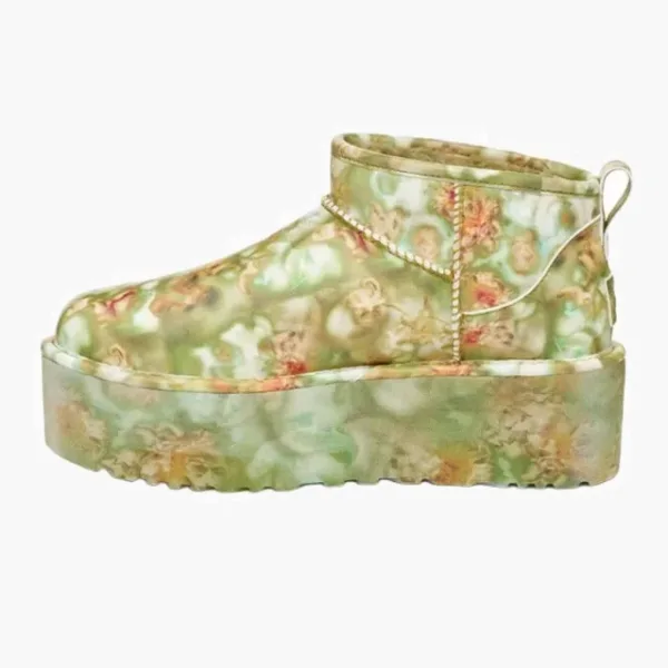 Collina Strada x Classic Ultra Mini Platform Boot 'Green Floral'